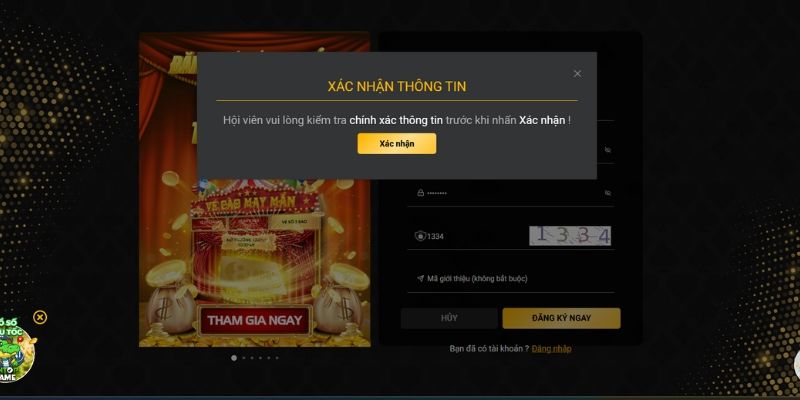 Lưu ý quan trọng khi tạo tài khoản tại thương hiệu 888B